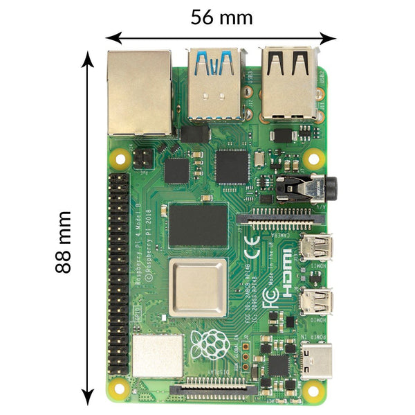 Raspberry Pi 4 B, 4GB RAM, Single Board Computer, 4x1.8 GHz CPU