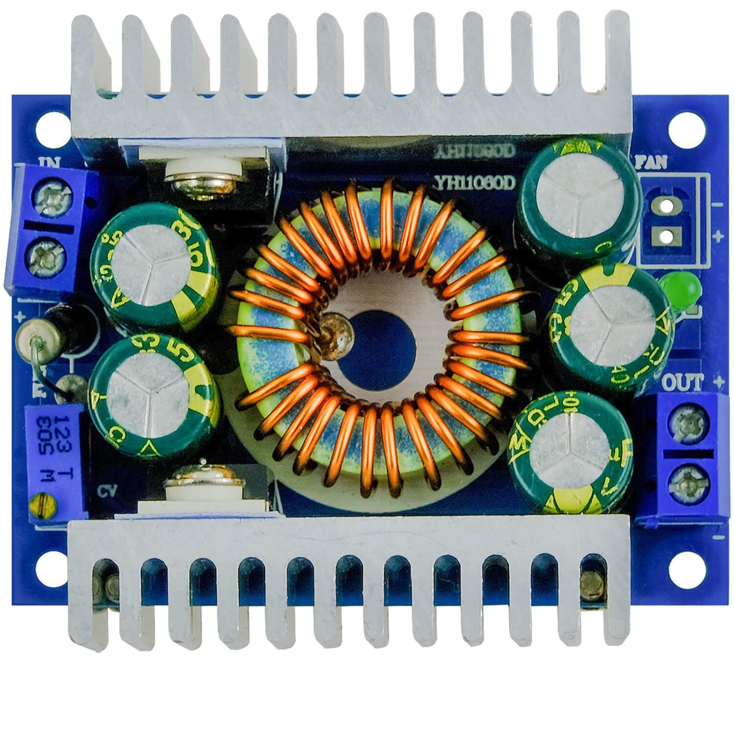 AZDelivery XL4016 convertitore Step Down 300w DC-DC regolabile da 5 a 40V e  da 1,2 a 35V, compatibile con Arduino incluso un E-Book! : :  Informatica