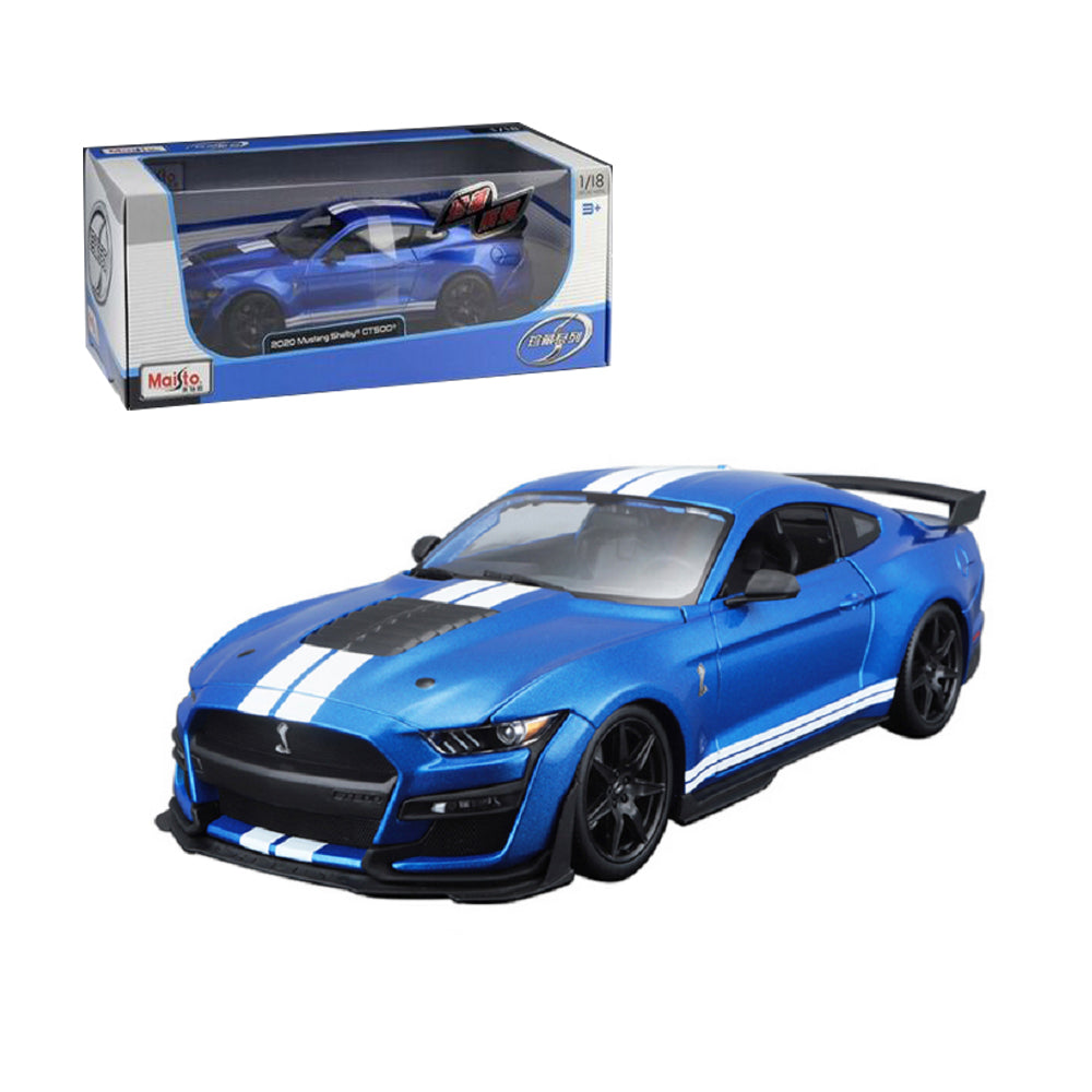 MAISTO 1 18  SCALE 2022 BLUE FORD SHELBY GT500 MUSTANG 