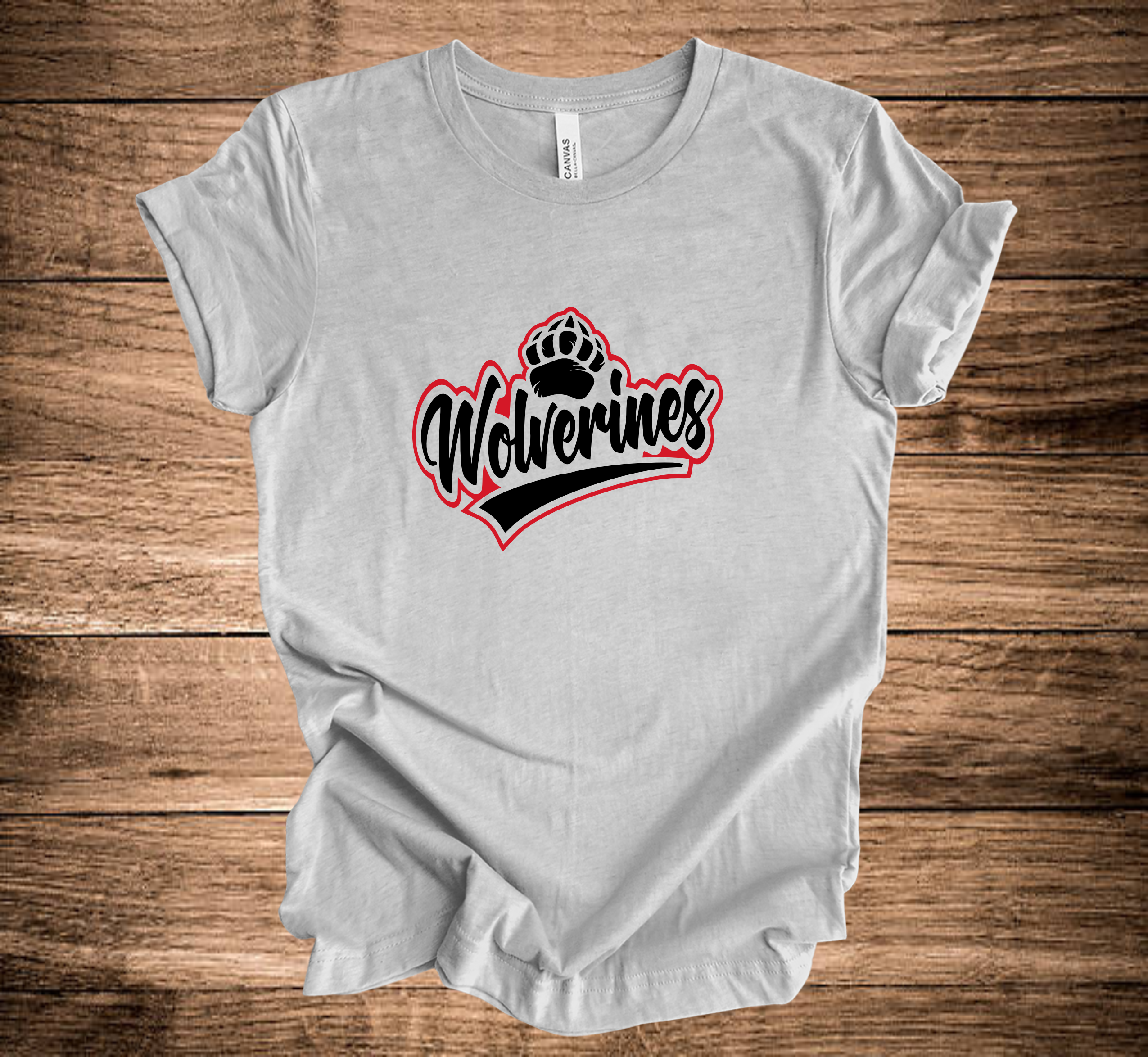 RV Wolverines Script Underline Paw (+ options)