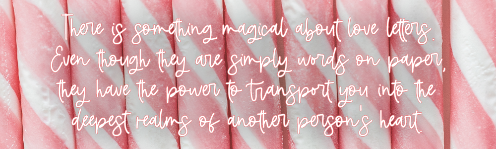 A pink and white candy cane with a quote on it