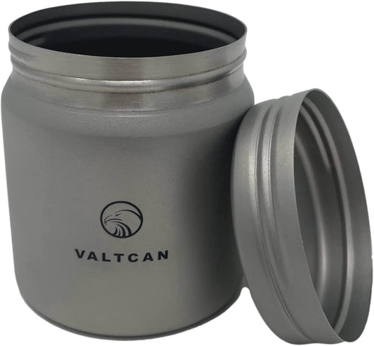 Valtcan 1000ml Titanium Kettle Pot Camping Water with Tight Lid Handle