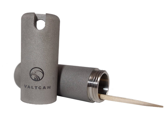 Valtcan Titanium Toothpick Holder Full Titanium Clip Quick Dispenser