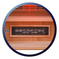 Health Mate Enrich Corner Full Spectrum Sauna -  Low EMF TruInfra™ Heater