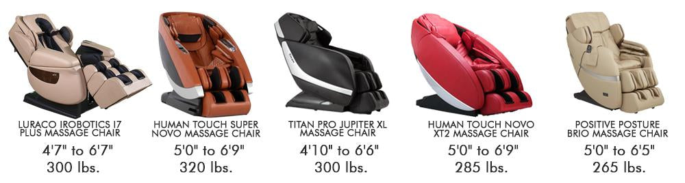 Massage Chair Height and Weight Requirements