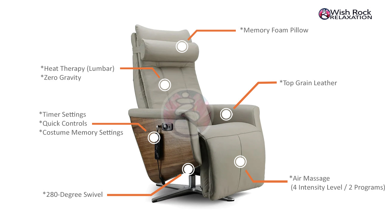 Svago Swivel Zero Gravity Recliner