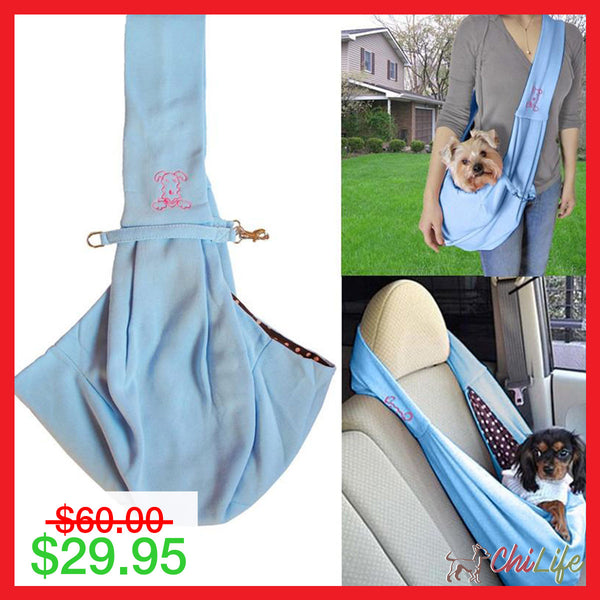 NEW PupSling™ Hands-Free Sling Carrier for Small Dogs – ChiLife