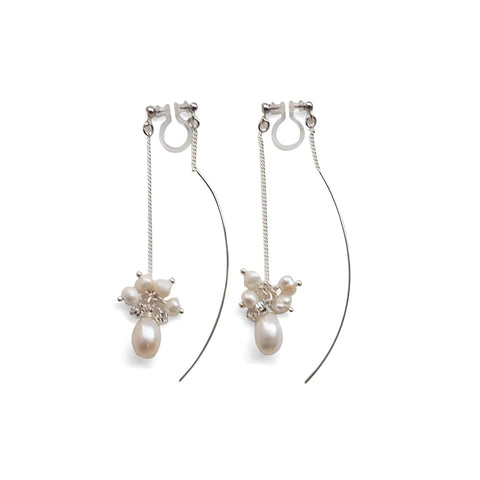 Silver invisible clip on earrings – Page 7 – Miyabi Grace