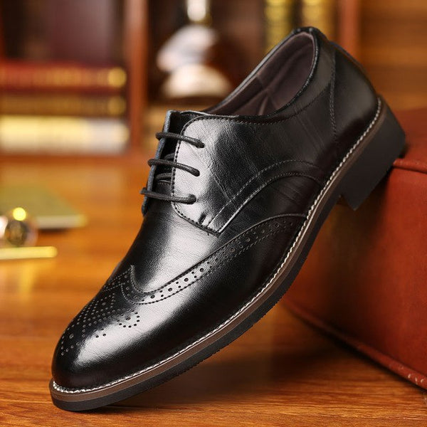 Shoes - Luxury Brand Men's Business Leather Shoes – Kaaum