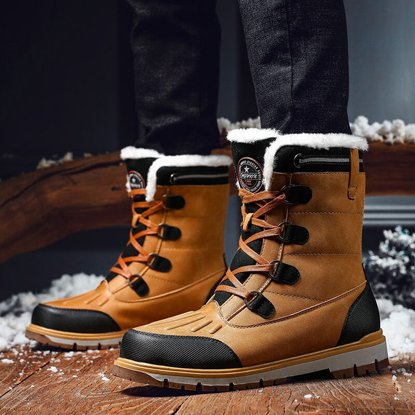 Shoes - 2019 Winter With Fur Men's 30 Degree Celsius Warm Snow Boots ...