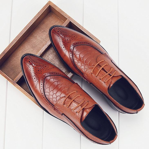 Men's Shoes - Classic Oxford Leather Dress Shoes – Kaaum