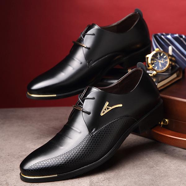 Men's Shoes-Men's Business Leather Oxfords（Buy 2 Got 5% off, 3 Got 10% ...