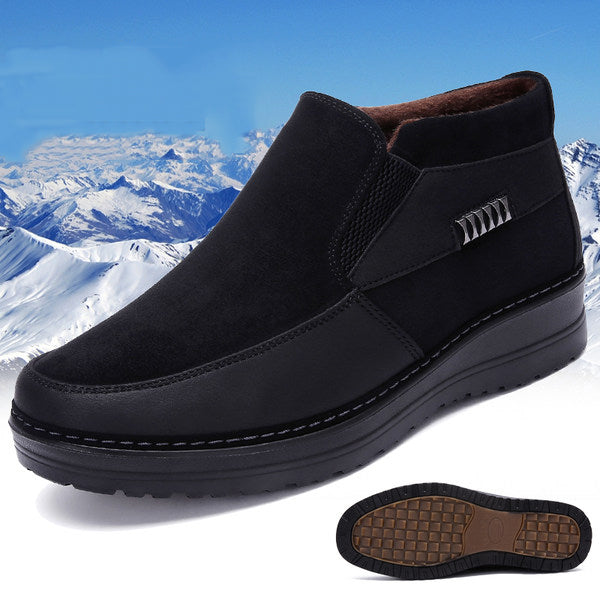 Leather Warm Non-slip Shoes – Kaaum