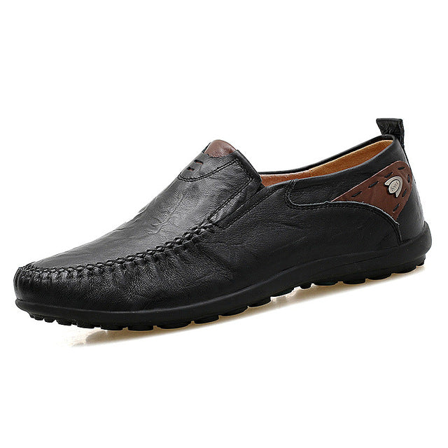 Kaaum New Soft Leather Handmade Casual Mens Loafers 8469