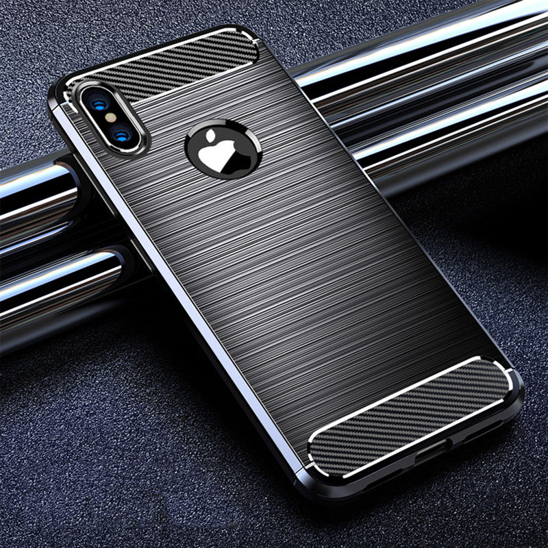 Phone Case - Luxury Carbon Fiber Soft Silicone Shockproof Phone Case ...