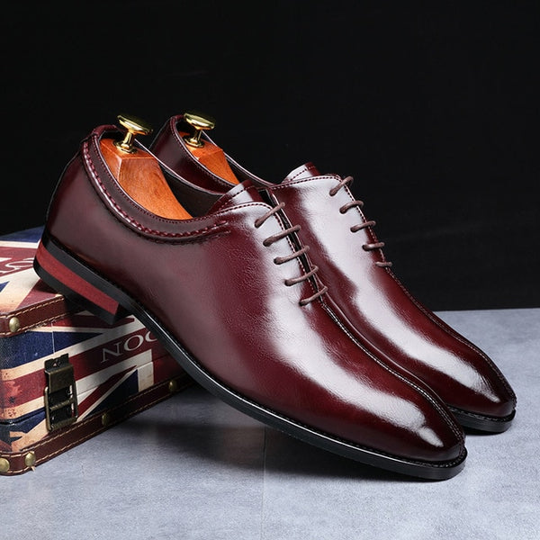 Kaaum-Men Oxford Patent Leather Business Shoes