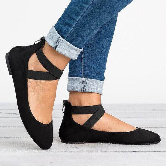 cute comfortable black flats