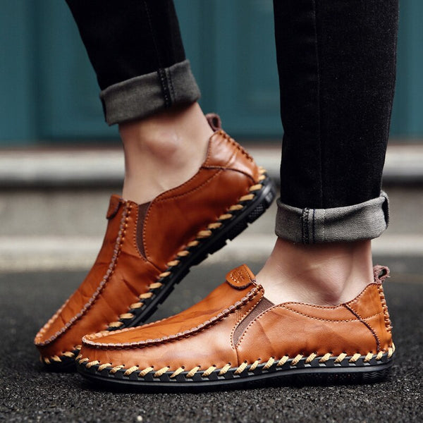 Kaaum Handmade Men Leather Flat Loafer 7509