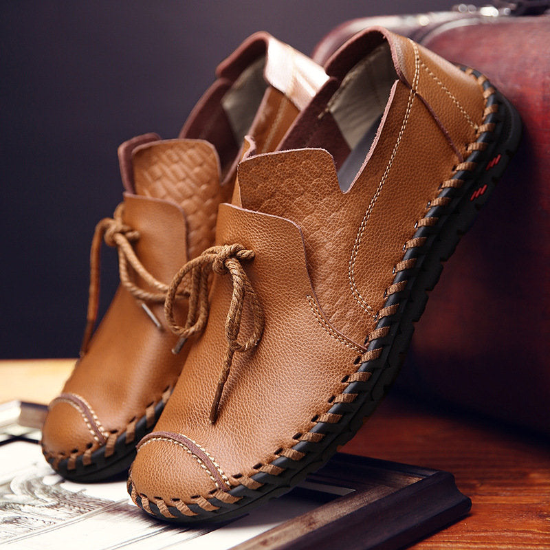 genuine leather casual shoes