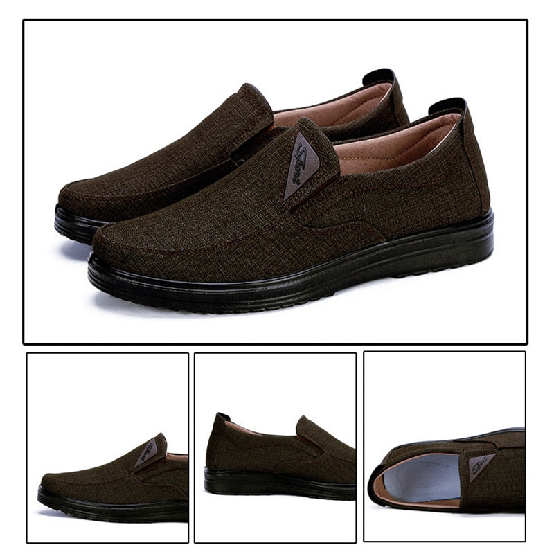 men large size old beijing style casual cloth shoes