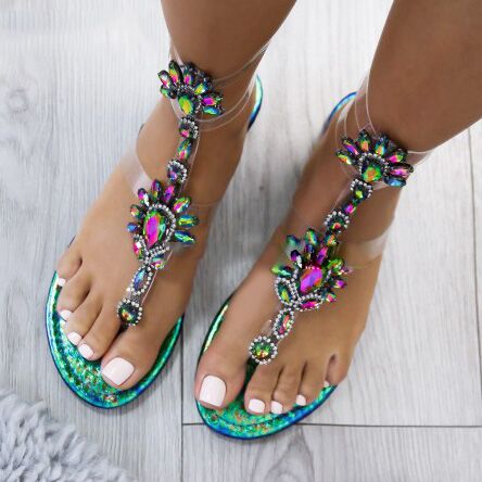 rhinestone sandals