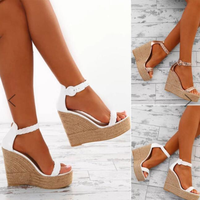 Shoes 2024 New Fashion Women Sexy Wedge Sandals 9950