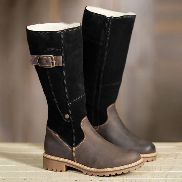 black winter boots women's shoes