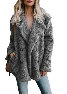 buttoned casual quilted coat