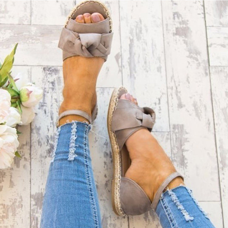 peep toe casual sandals