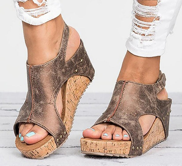 casual wedge sandals