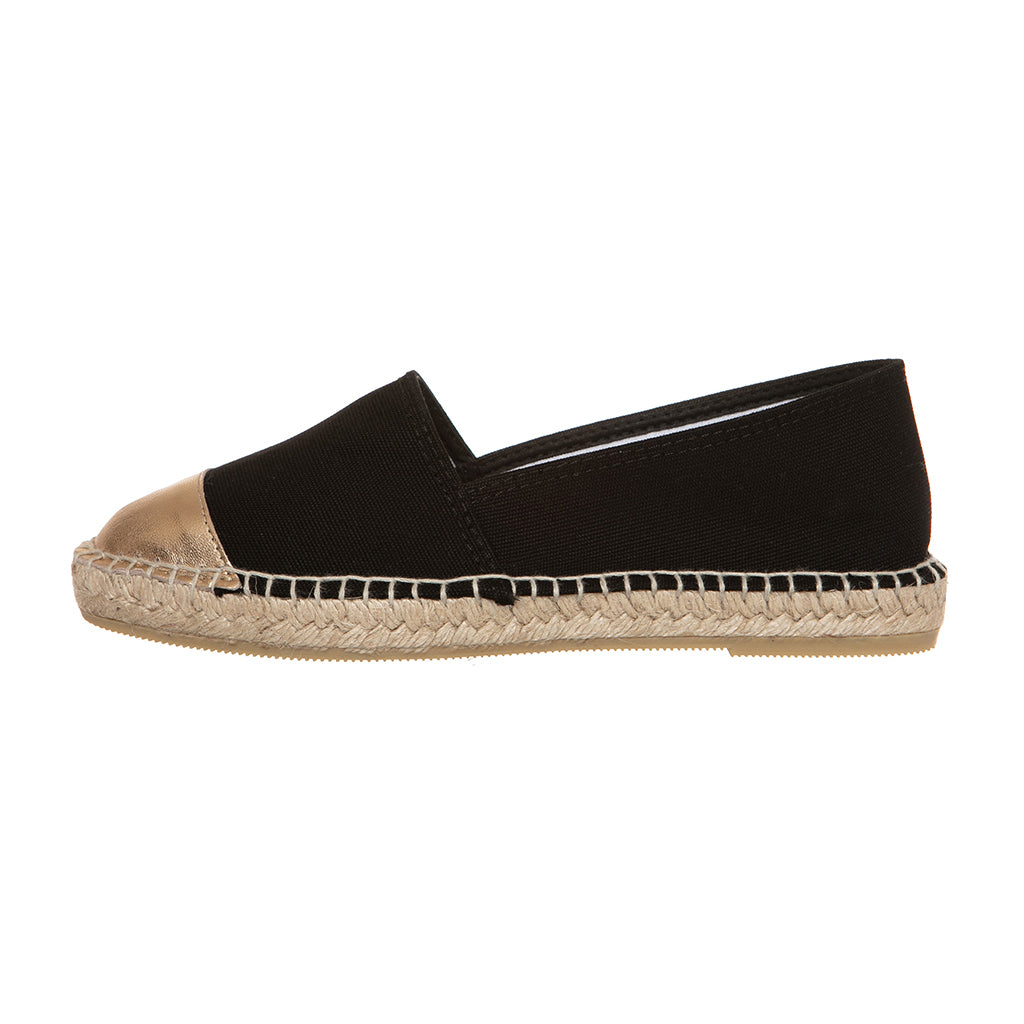 gold leather espadrilles