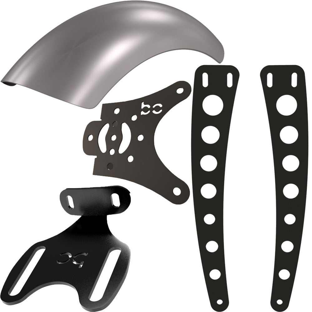 Honda Shadow Spirit VT750DC (Chain) Rear (ALUMINUM) Fender Combo Kit (Rear Fender + Fender Bracket + Fender Strut Bracket +Struts)