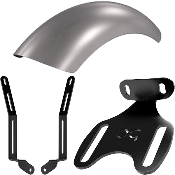 Honda Shadow VT750 (Chain) Rear (ALUMINUM) Fender Strut Kit + Fender + Curved Fender Bracket