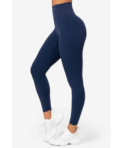 Solid Color 5 Inch High Waisted Fleece Lined Leggings - Its All