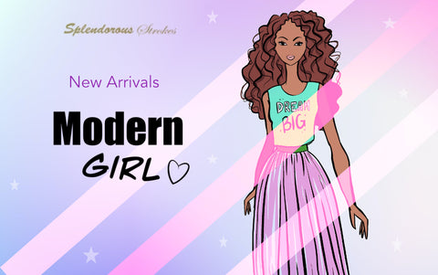 splendorous strokes, modern girl, new collection, fashion prints