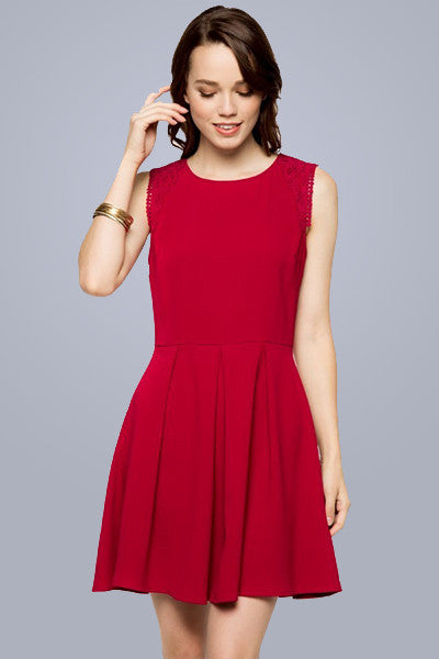 dinner dress red