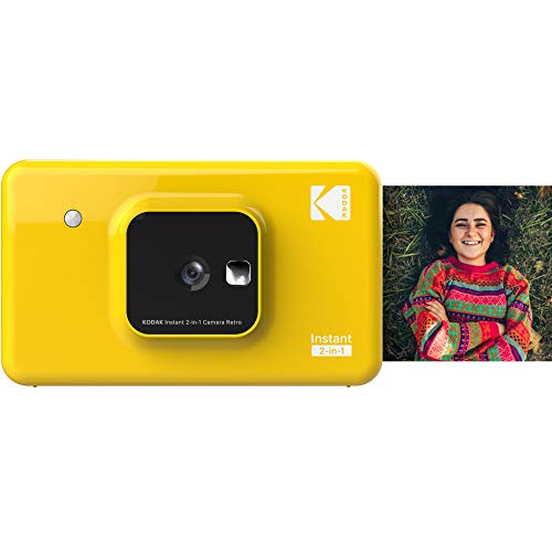 KODAK INSTANT 2 IN 1 PORTABLE WIRELESS INSTANT CAMERA & PHOTO PRINTER - YELLOW - Like New