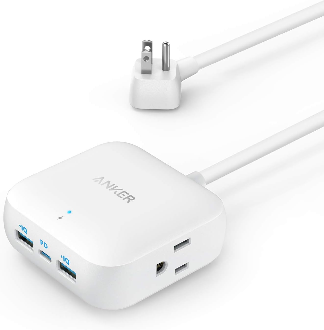 Anker Power Strip with USB C, 30W PowerPort Strip PD 2 Mini A9122 - WHITE - Like New