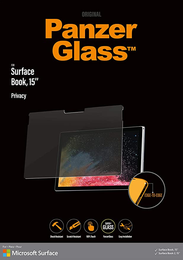PanzerGlass P6254 Microsoft Surface Book 15'' Transparent Screen Protector - Brand New