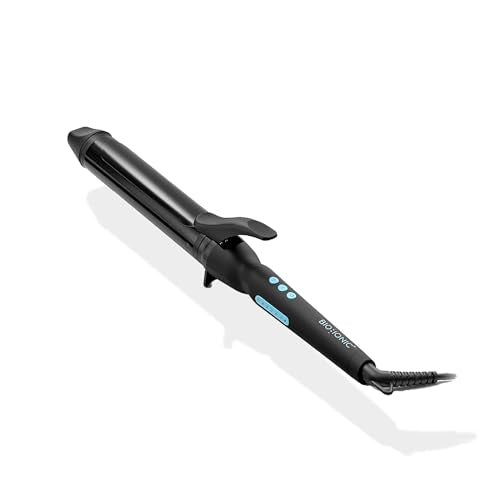 BIO-IONIC LONG BARREL STYLER, CURLING IRON - BLACK/BLUE - Like New
