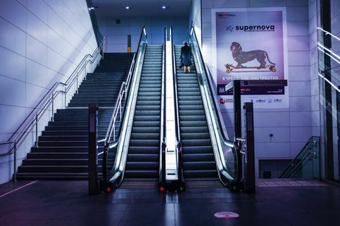 Cleanliness Tips for a Safer and Cleaner Travel - two escalators beside each other