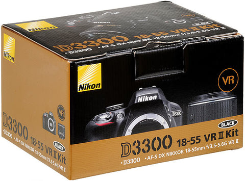 Nikon D3300 DSLR 24.2 MP HD 1080p SLR Camera + AF-S 18-55 – The Stop Shop