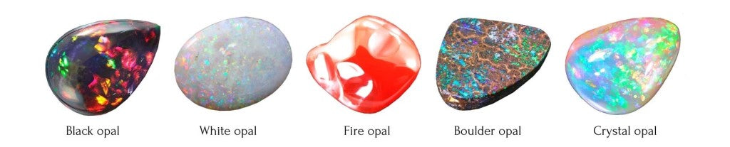 different opal colors