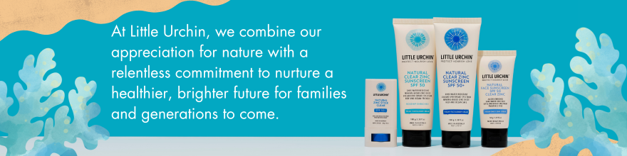 At Little Urchin, we combine our appreciation for nature with a relentless commitment to nurture a healthier, brighter future for families and generations to come.  Little Urchin Natural Sunscreen - What is reef safe sunscreen