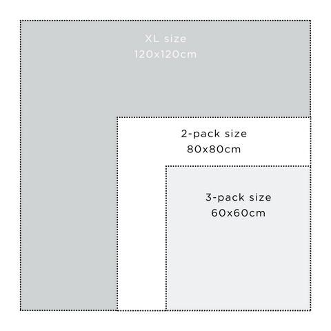 sensory baby muslin size guide