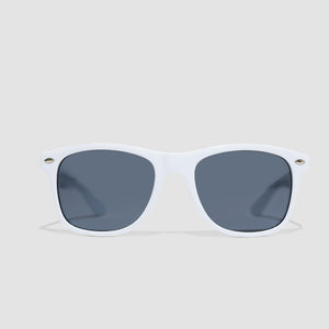 spawellnessmagazine Italic Logo Wayfairer Sunglasses | White