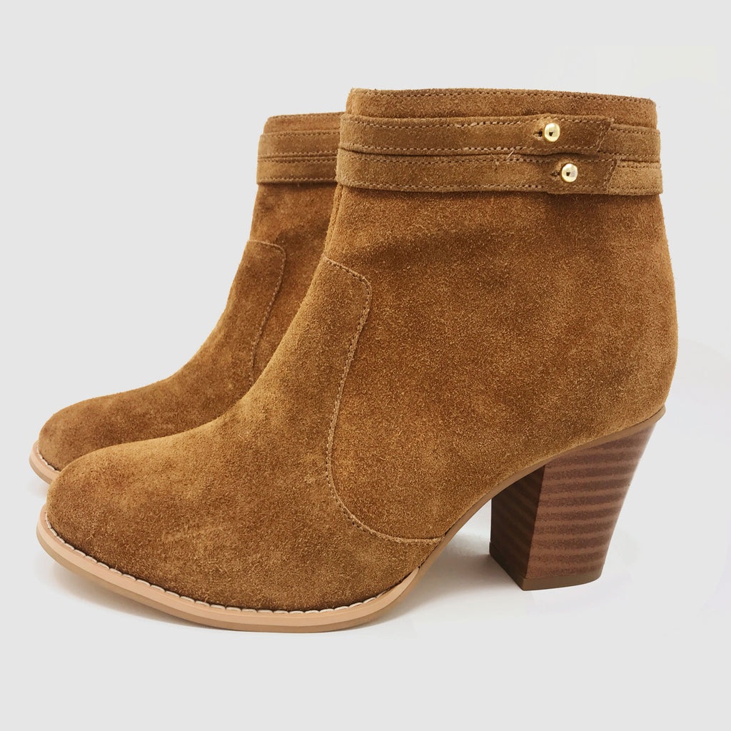 Bloc Ankle Boots in Hazelnut | Buy 