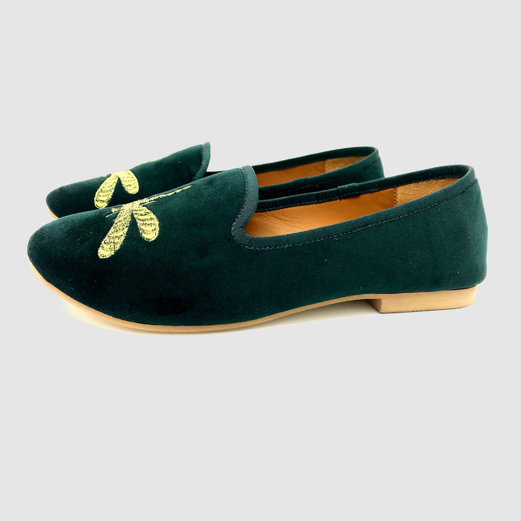 emerald green loafers