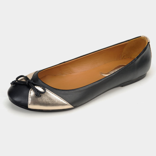 ladies gold flats