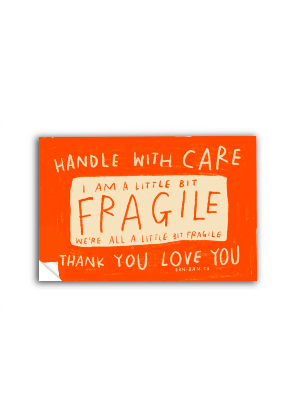 A Little Bit Fragile Sticker